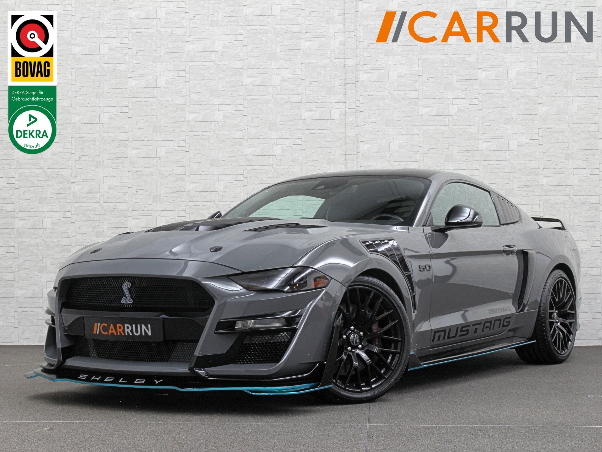 Ford Mustang V8 Shelby GT 500 Replica | 450pk | Brembo | EU, Auto's, Automaat, Dealer onderhouden, Achterwielaandrijving, Gebruikt