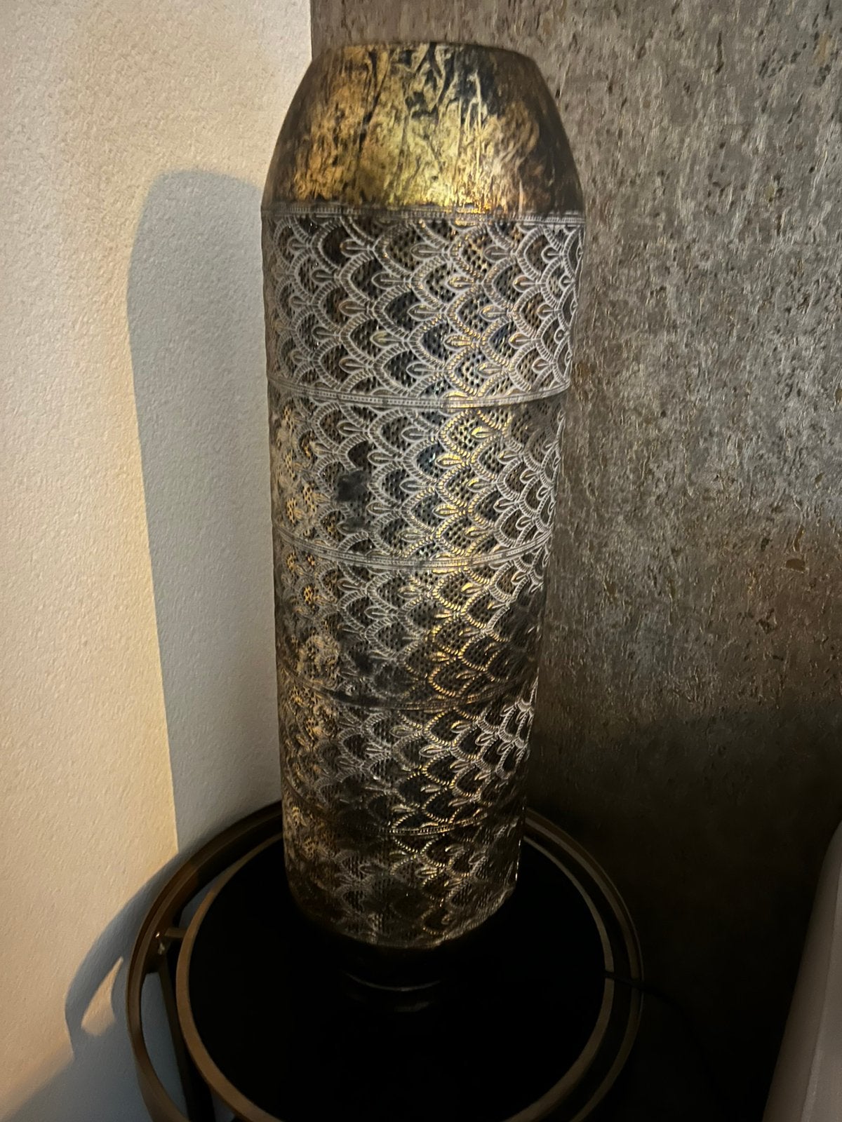 Mooie goud brons kleurige lamp, Goud, Ophalen