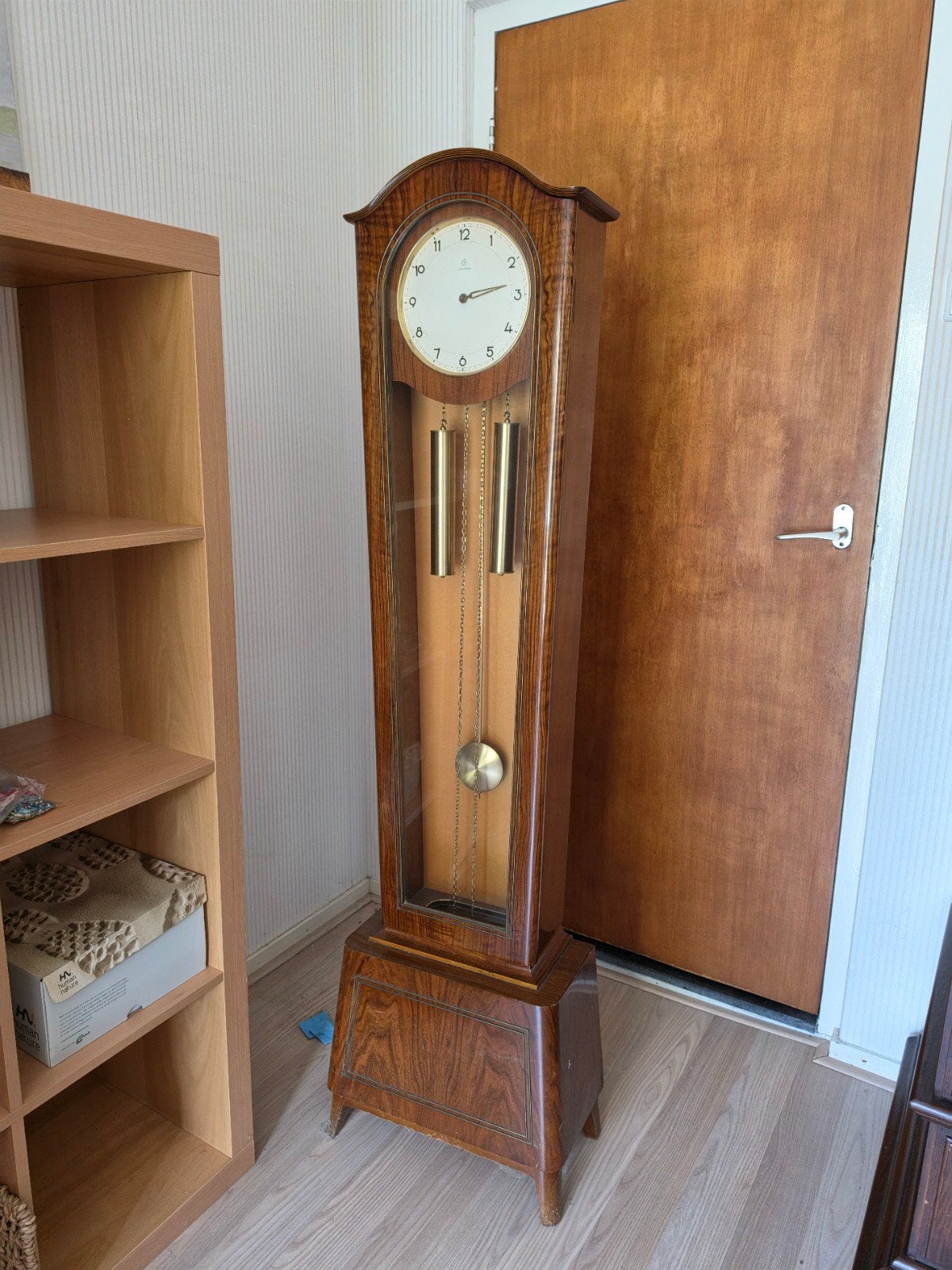Junghans Art deco  staande klok met slinger., Ophalen