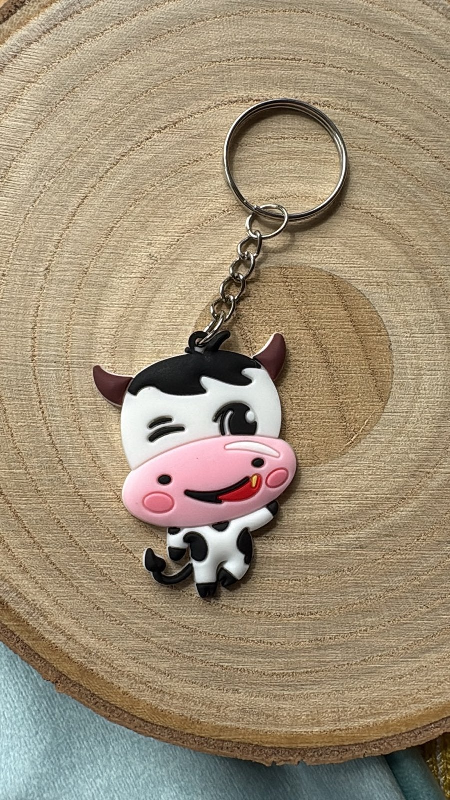 Leuke sleutelhanger koe - Nieuw, Verzenden, Nieuw, Dier of Natuur