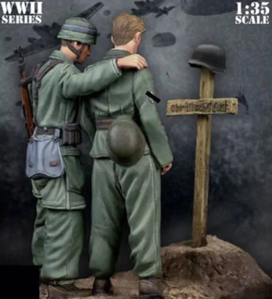1/35 Tweede Wereldoorlog Duitse leger soldaten WO2 veldgraf, Ophalen of Verzenden, Nieuw, 1:35 tot 1:50, Figuur of Figuren
