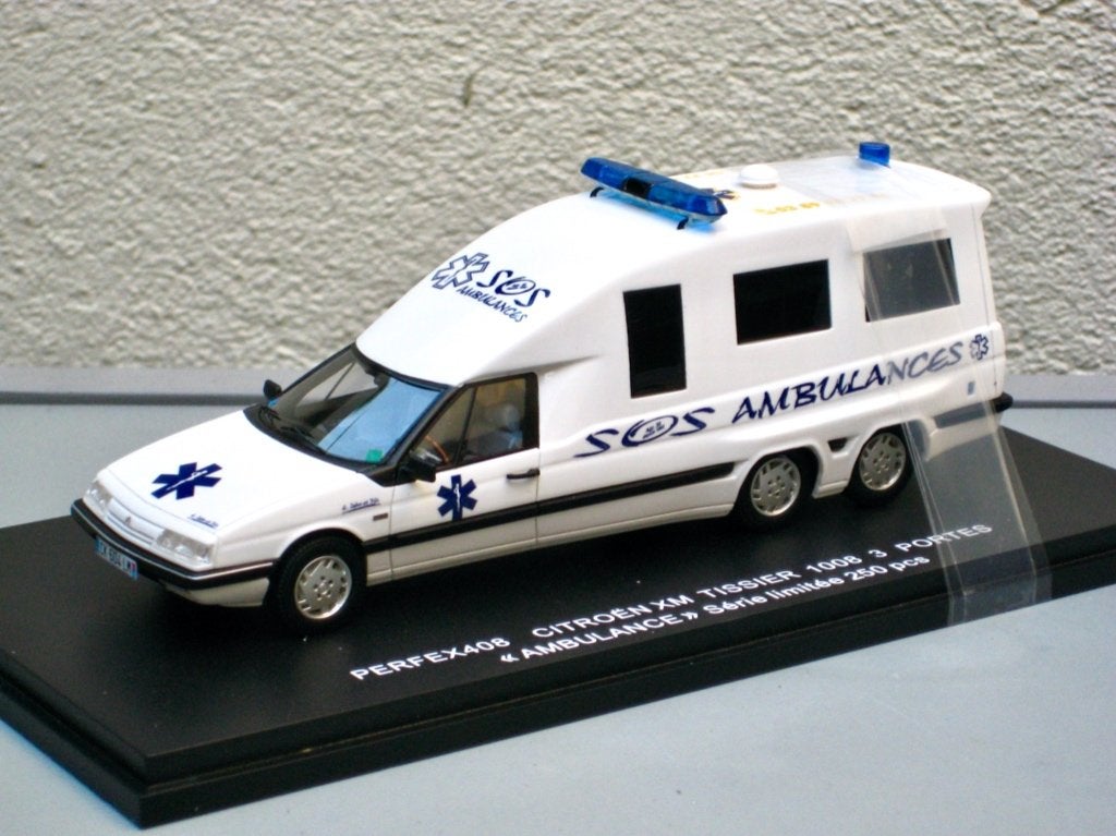 Citroen XM Tissier 3-deurs SOS Ambulance Perfex 1:43, Ophalen of Verzenden, Nieuw, Auto, Overige merken