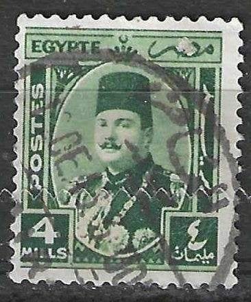 Egypte 1944/1946 - Yvert 226 - Koning Farouk  (ST), Verzenden, Egypte, Gestempeld