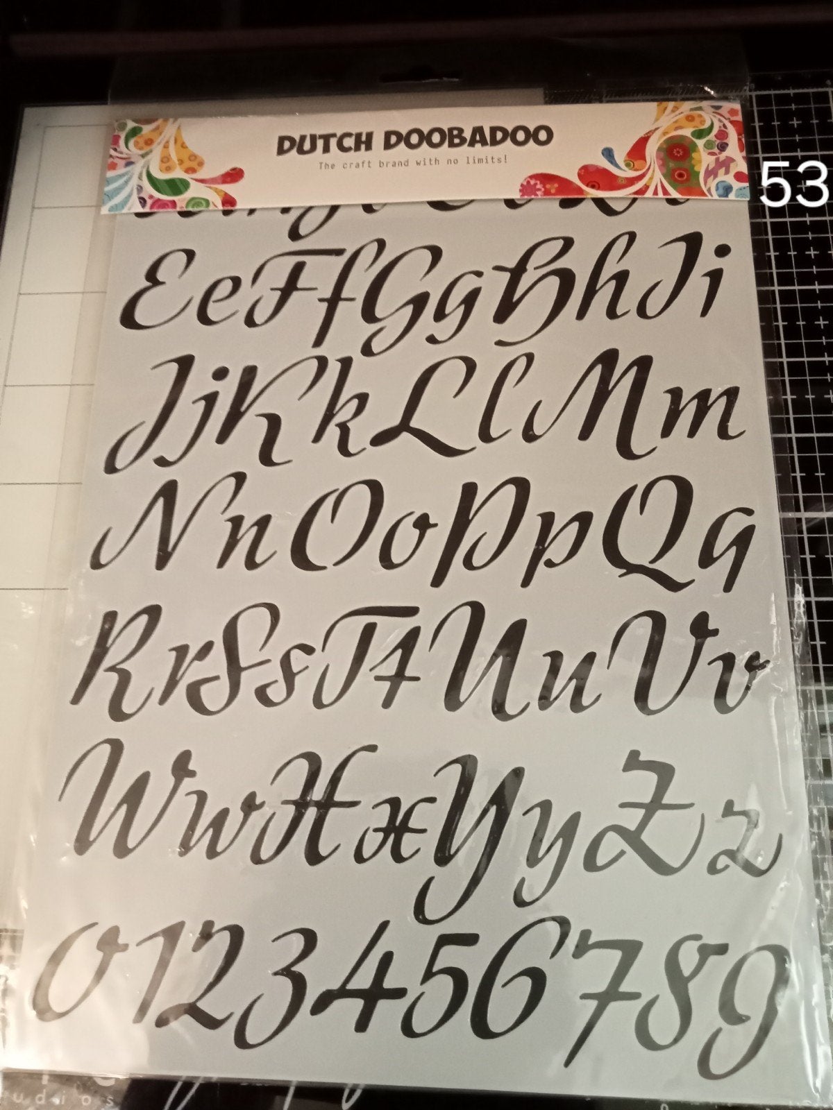 Dutch doobadoo stencil cijfers en letters., Ophalen of Verzenden, Nieuw, Overige thema's, Overige typen