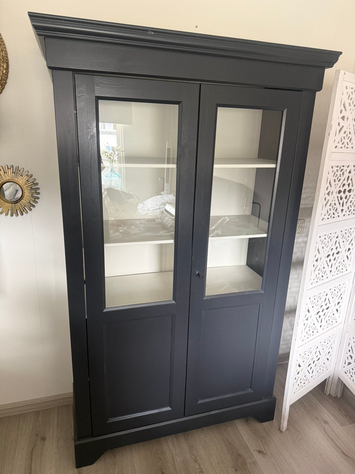 Vitrinekast, Ophalen, 100 tot 150 cm, Glas, 150 tot 200 cm