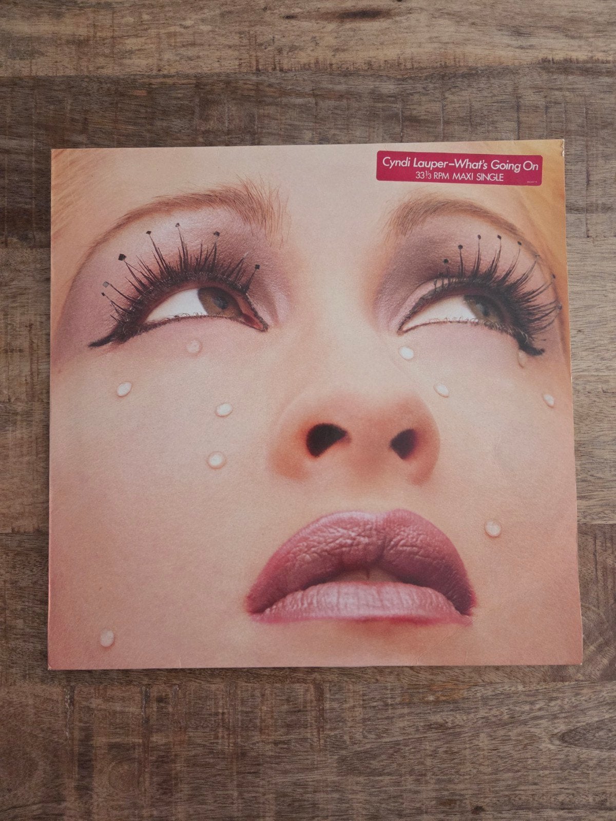 Lp maxi single cyndi lauper what's going on, Ophalen of Verzenden