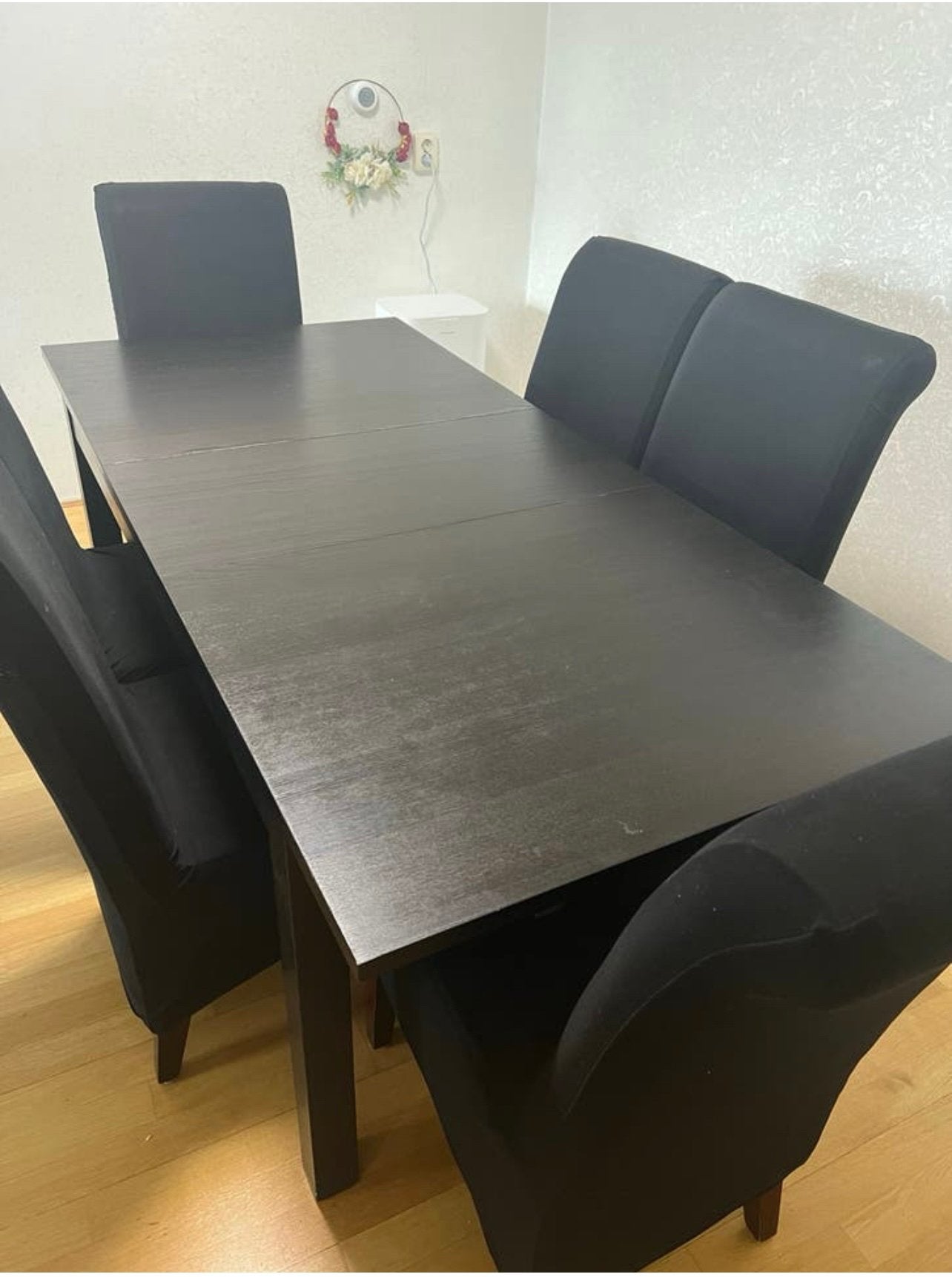 Ikea uitschuifbare eettafel, moet snel weg!, Ophalen, Gebruikt, 200 cm of meer, 50 tot 100 cm