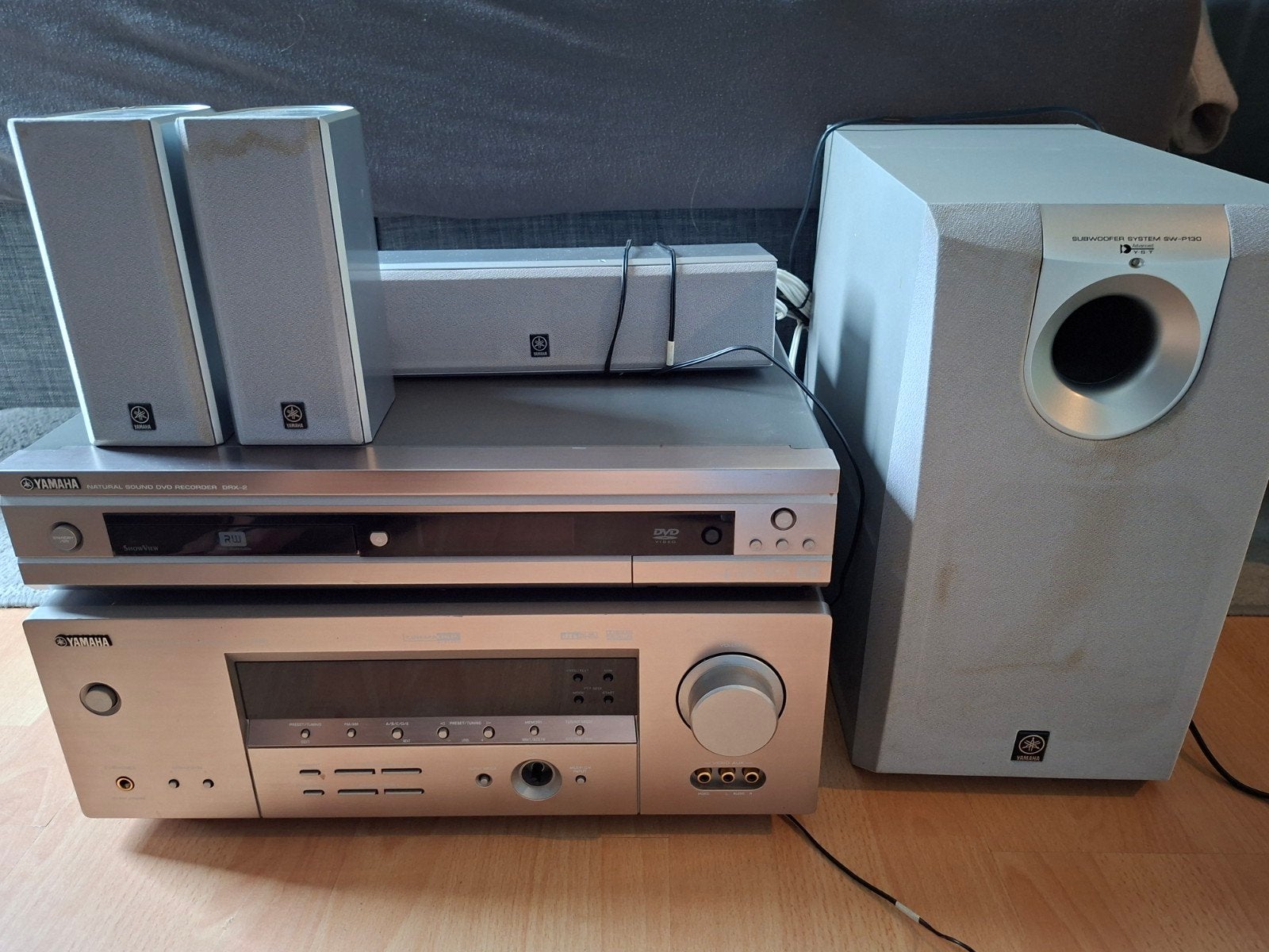 Yamaha Home Cinema Set: Receiver, DVD-recorder, Speakers, Ophalen, Gebruikt, 70 watt of meer, 5.1-systeem