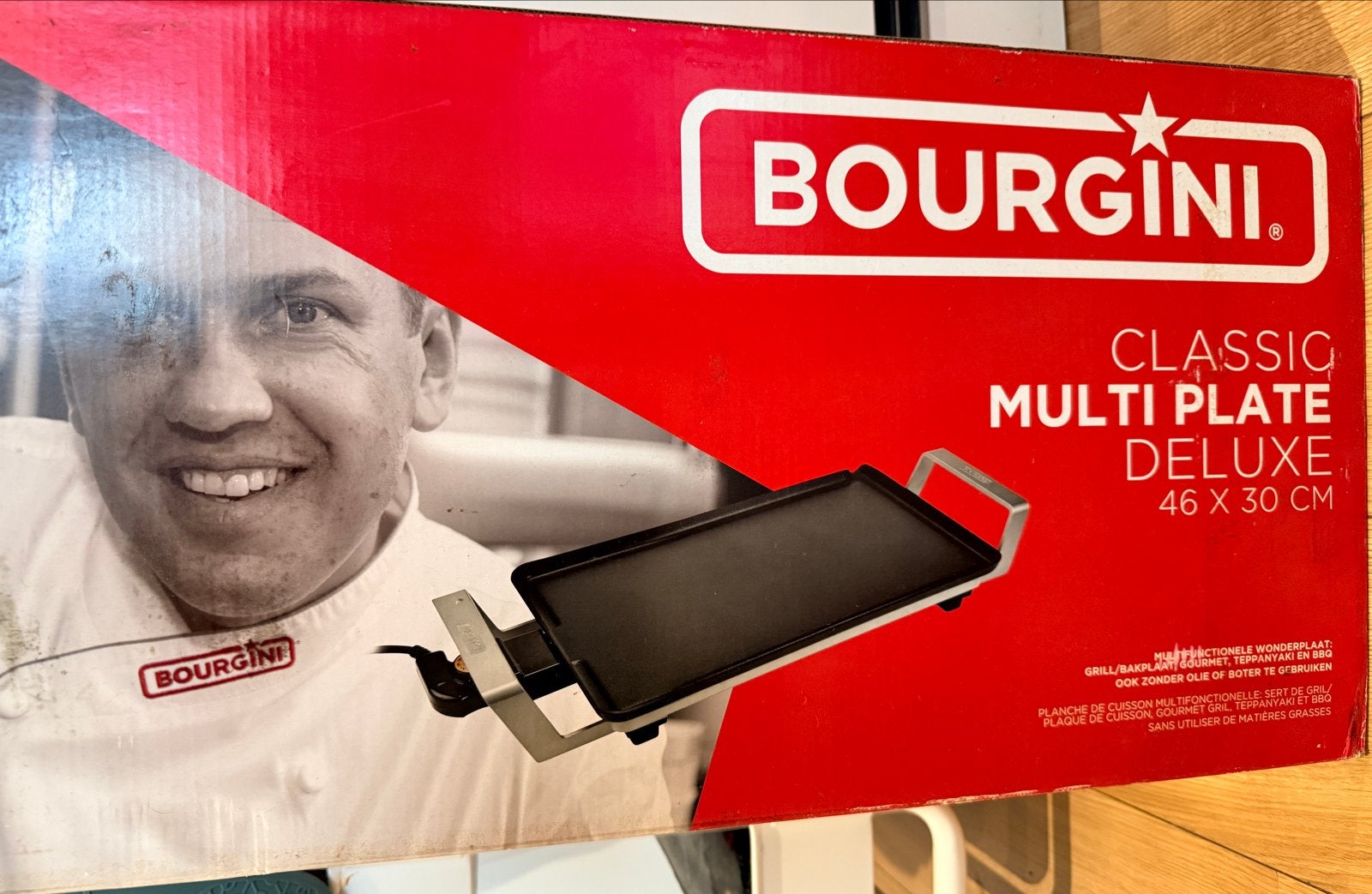 Bourgini Classic Multi Plate Deluxe Grillplaat, Ophalen of Verzenden, Zo goed als nieuw, Tafelgrill