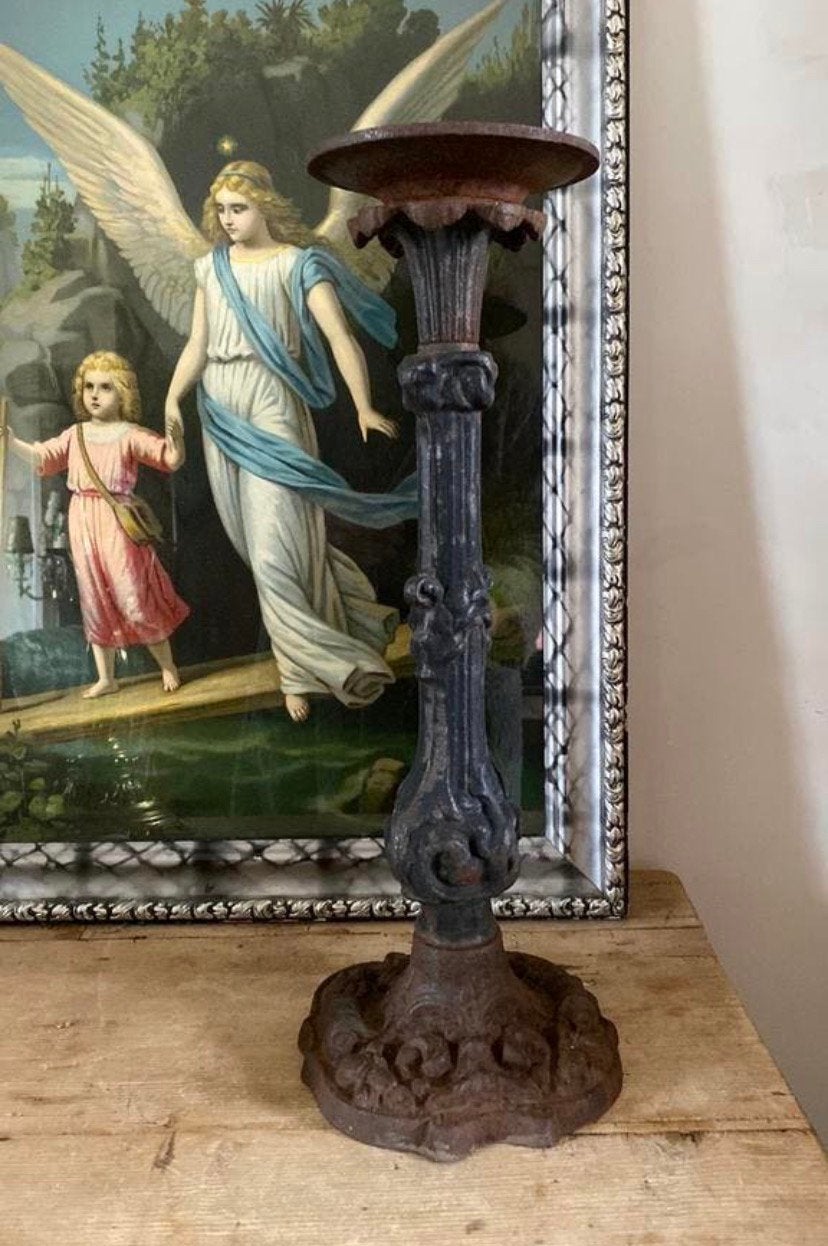 Gietijzeren kandelaar, Ophalen of Verzenden, Overige materialen