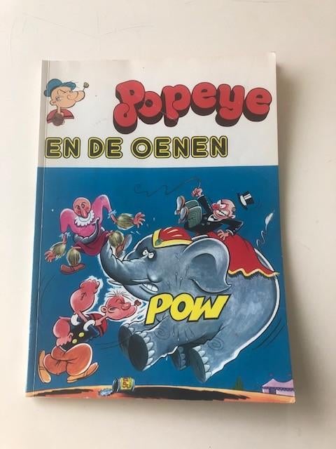 Popeye en de oenen, Gelezen, Eén stripboek, Ophalen of Verzenden, Bud Sagendorf
