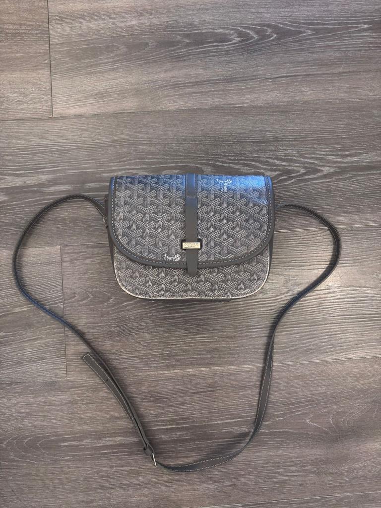 Goyard Schoudertasje - Grijs, Ophalen of Verzenden, Zo goed als nieuw, Grijs, Schoudertasje