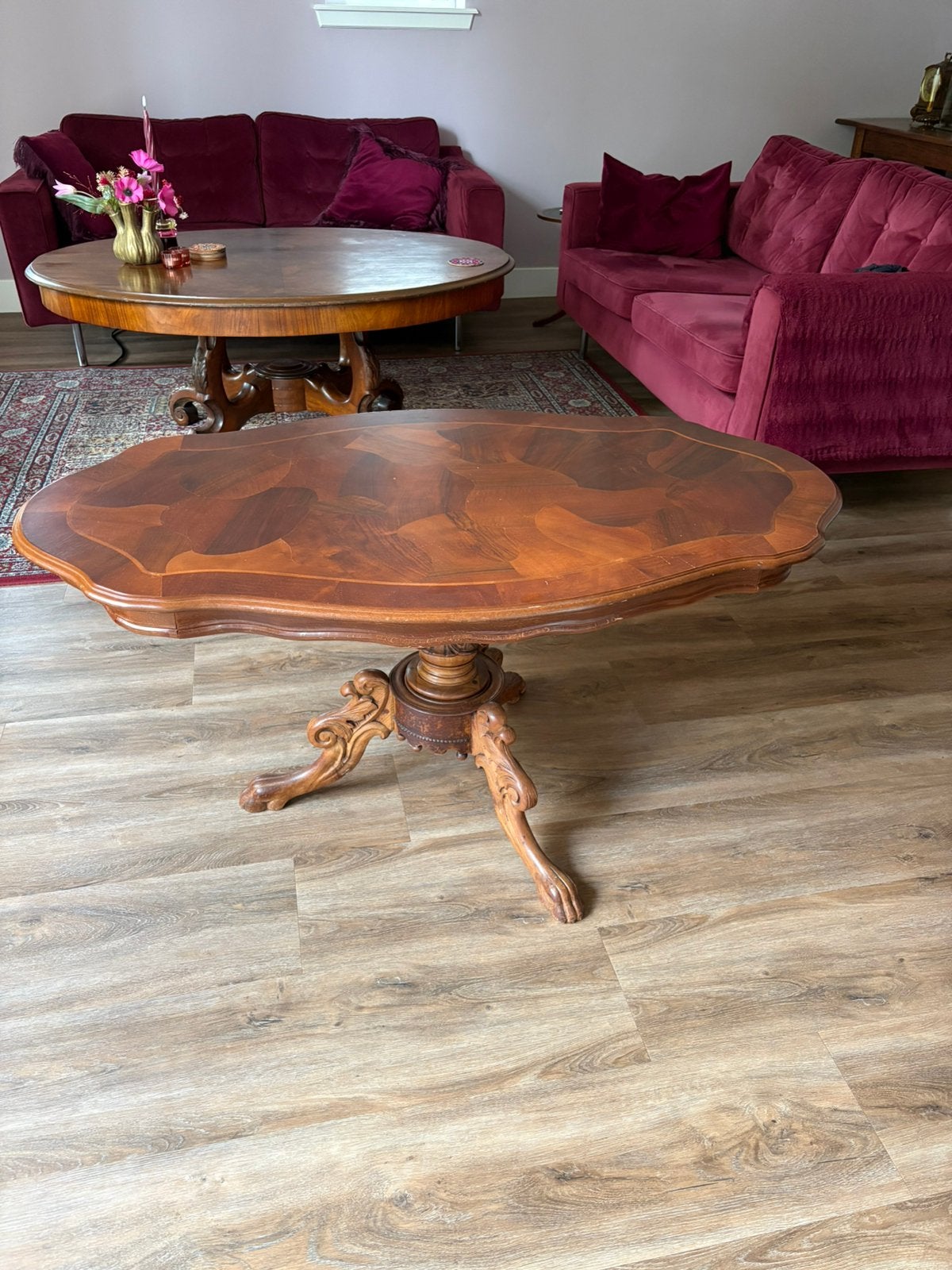 Vintage houten salontafel, Ophalen