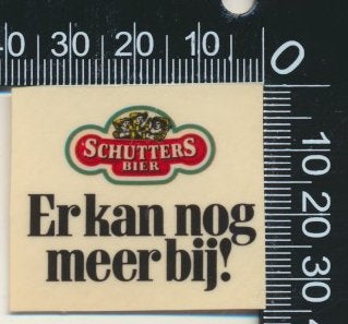Sticker: Schutters Bier - Er kan nog meer bij, Ophalen of Verzenden, Zo goed als nieuw, Bedrijf of Vereniging