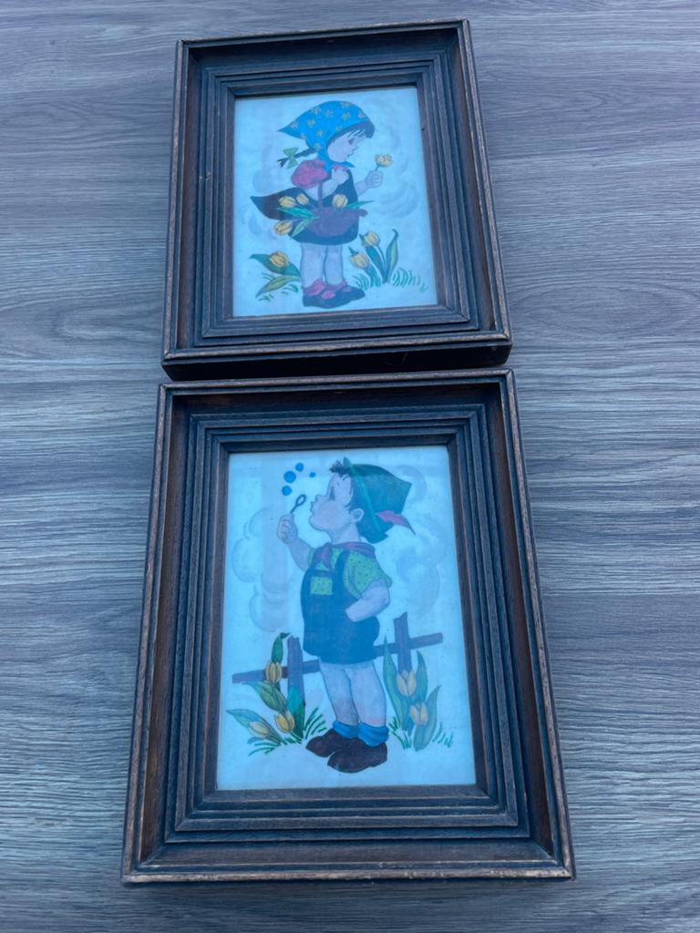 2 leuke schilderijtjes, Ophalen of Verzenden