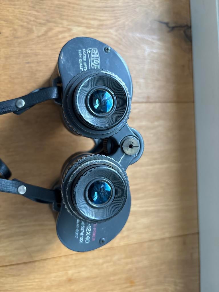 Vintage Emhave 12x40 Verrekijker - Gebruikt, Audio, Tv en Foto, Optische apparatuur | Verrekijkers, Ophalen of Verzenden, Gebruikt