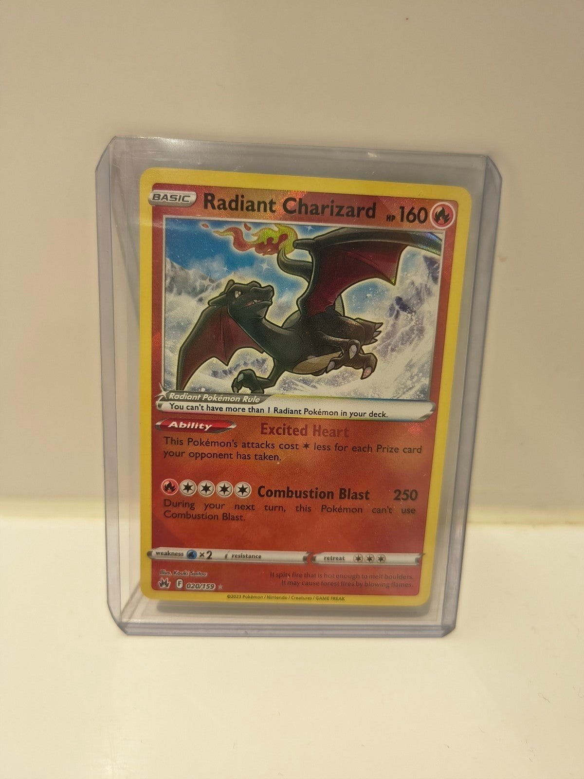Radiant charizard zeker psa 10 waardig, Ophalen, Nieuw