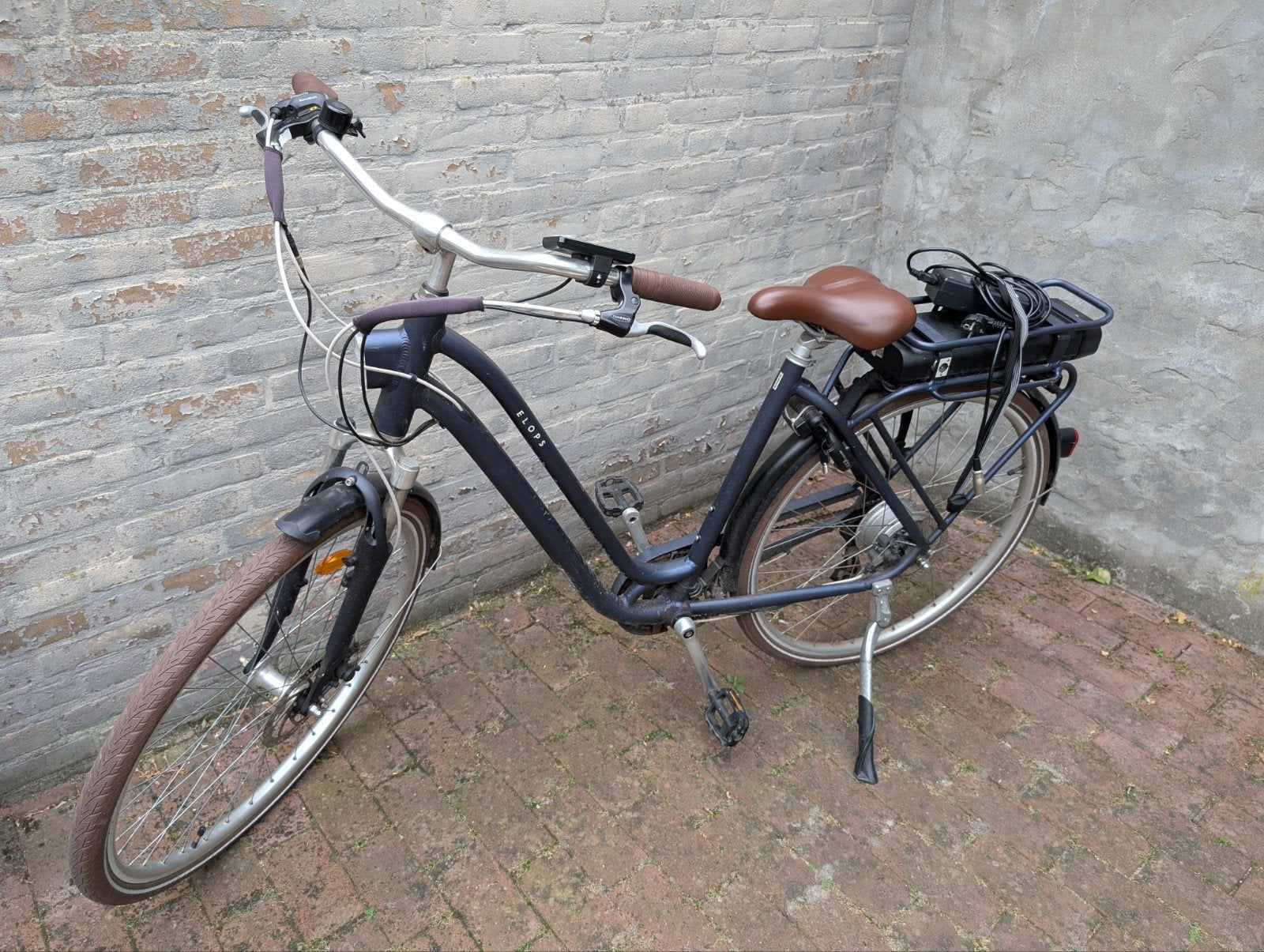 blauwe elops ebike, Fietsen en Brommers, Elektrische fietsen, Ophalen, Gebruikt, Overige merken