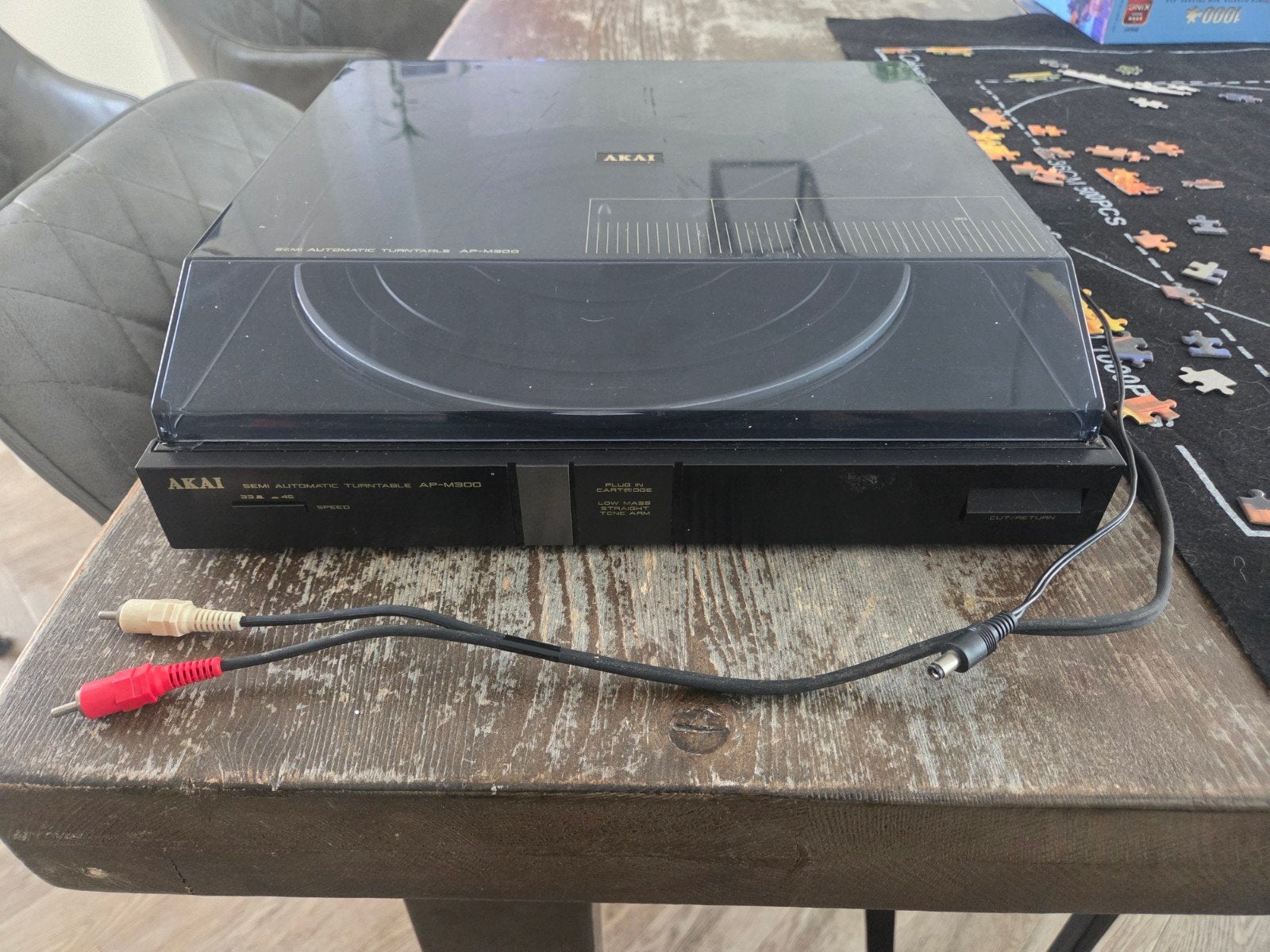 Akai AP-M300 Semi-Automatische Platenspeler, Gebruikt, Automatisch, Ophalen of Verzenden, Platenspeler