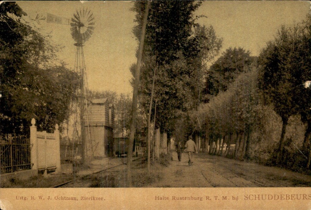 Schuddebeurs - Halte Rustenburg - R.T.M., Ophalen of Verzenden, Voor 1920, Gelopen, Zeeland