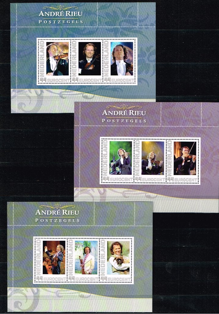 Andre Rieu prestigeboekje, Verzenden, Na 1940, Postfris
