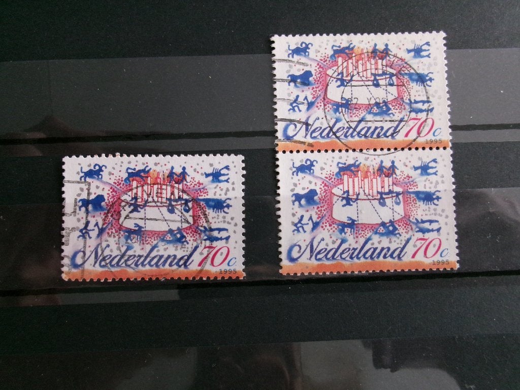 1995 - duo en losse sterrenbeelden (522f), Postzegels en Munten, Postzegels | Nederland, Verzenden, Gestempeld