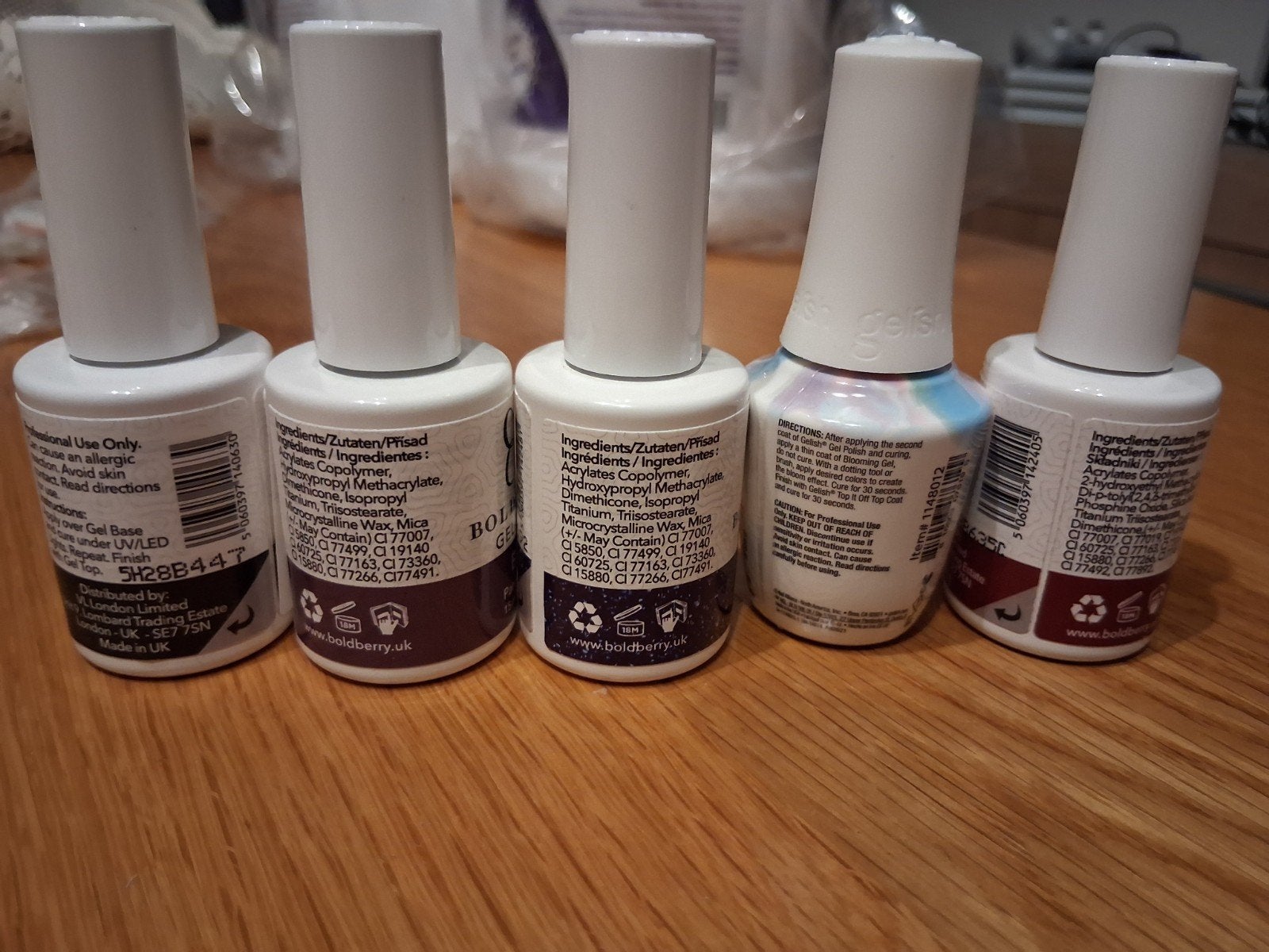 Bold Berry & Gelish Gel Nagellak Set (5 stuks), Ophalen