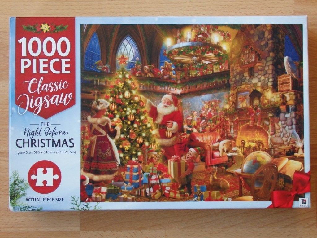 Puzzel "The night before Christmas" 1000 stukjes van Hinkler, Ophalen, 500 t/m 1500 stukjes, Gebruikt, Legpuzzel