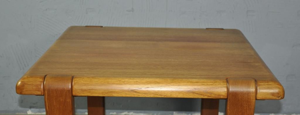 Teak vintage salontafel Niels Bach, Ophalen, Vintage design, 50 tot 100 cm, 50 tot 75 cm