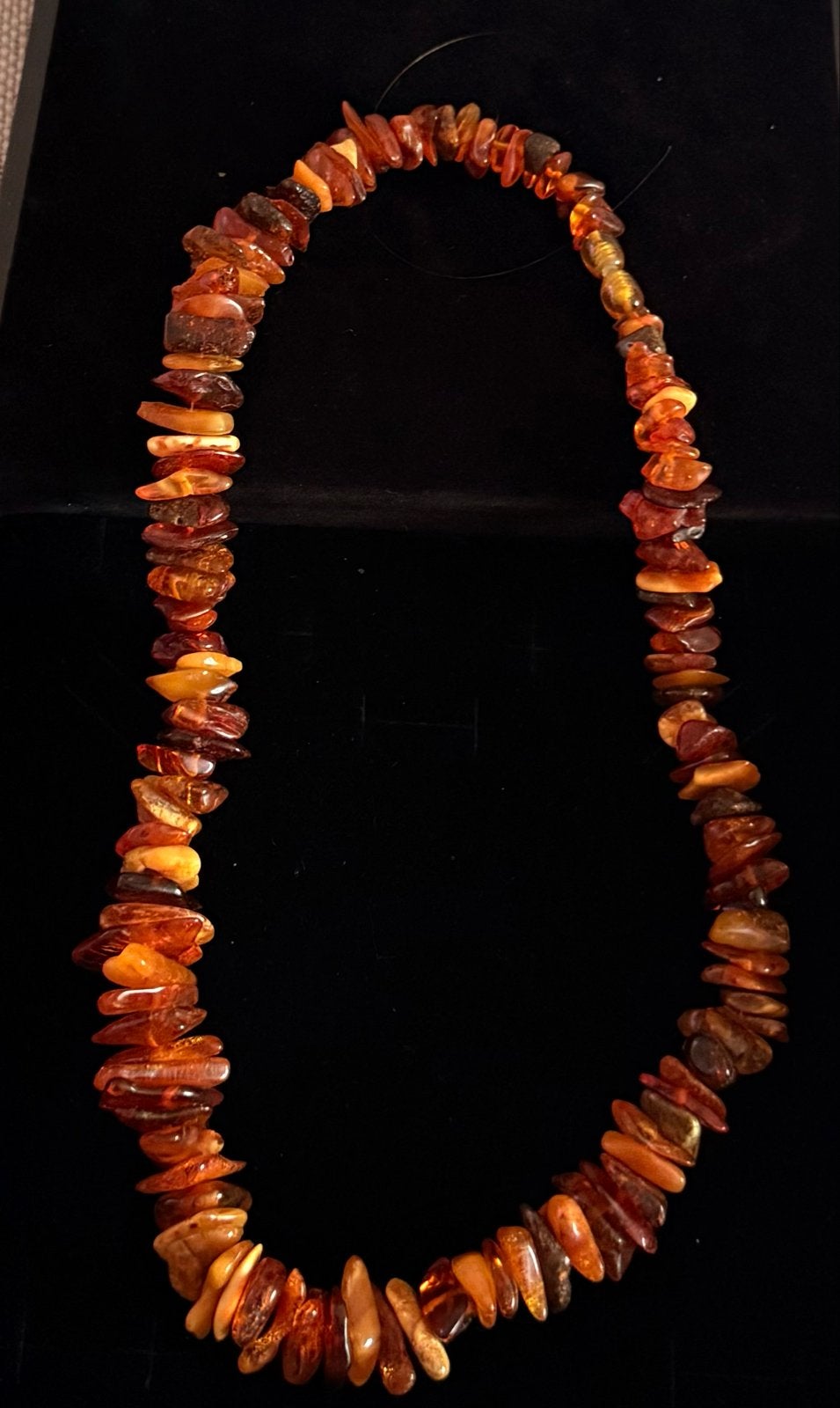 Mooie barnsteen ketting, diverse kleuren, Ophalen, Gebruikt, Oranje, Steen of Mineraal