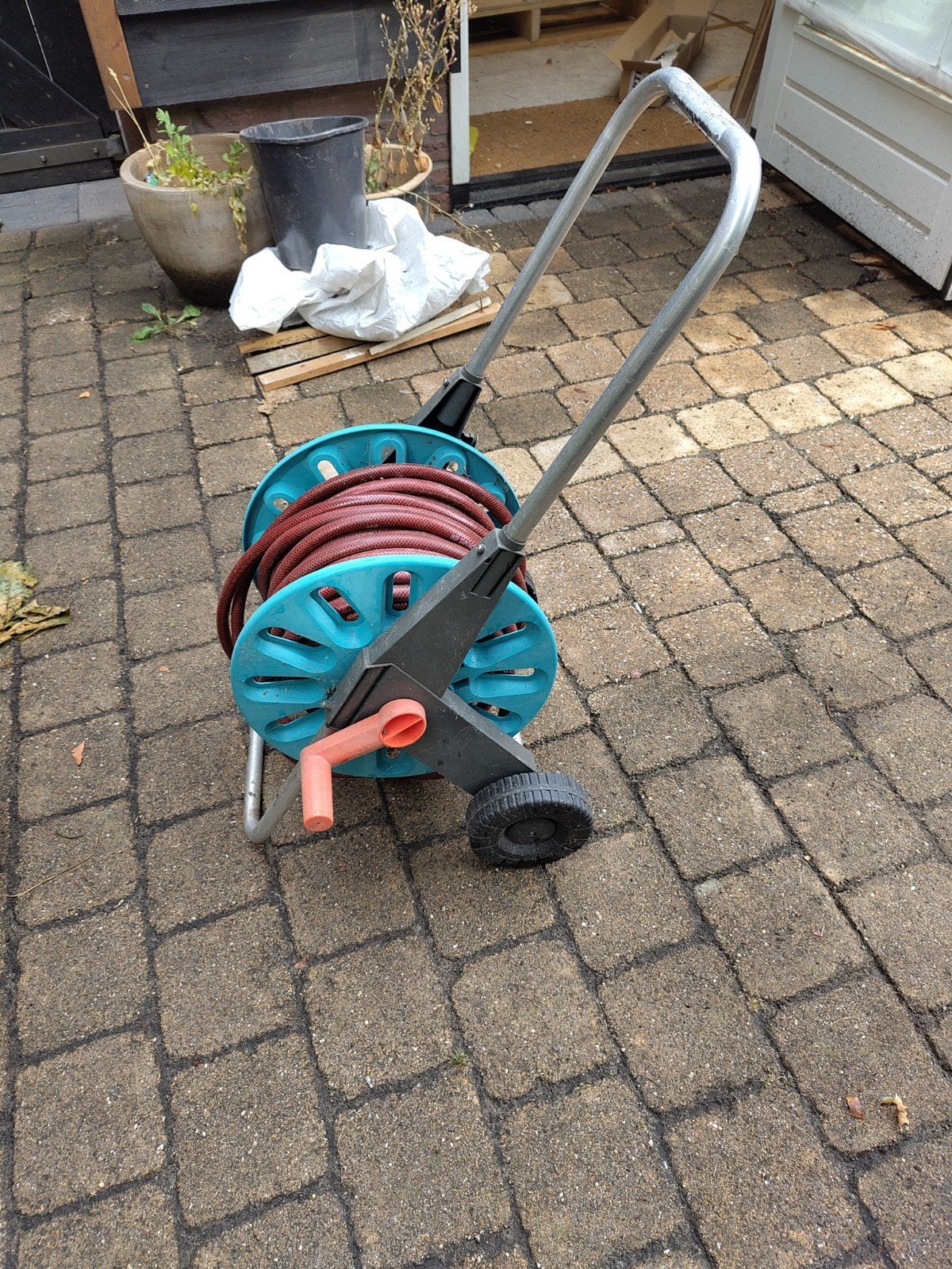 Gardena haspel 15 m, Tuin en Terras, Tuinslangen, Ophalen, Gebruikt, Tuinslanghaspel