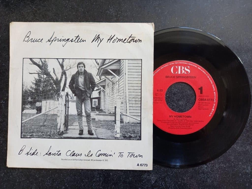 Bruce Springsteen - My Hometown 1985, Cd's en Dvd's, Vinyl Singles, Gebruikt, 7 inch, Ophalen of Verzenden, Pop