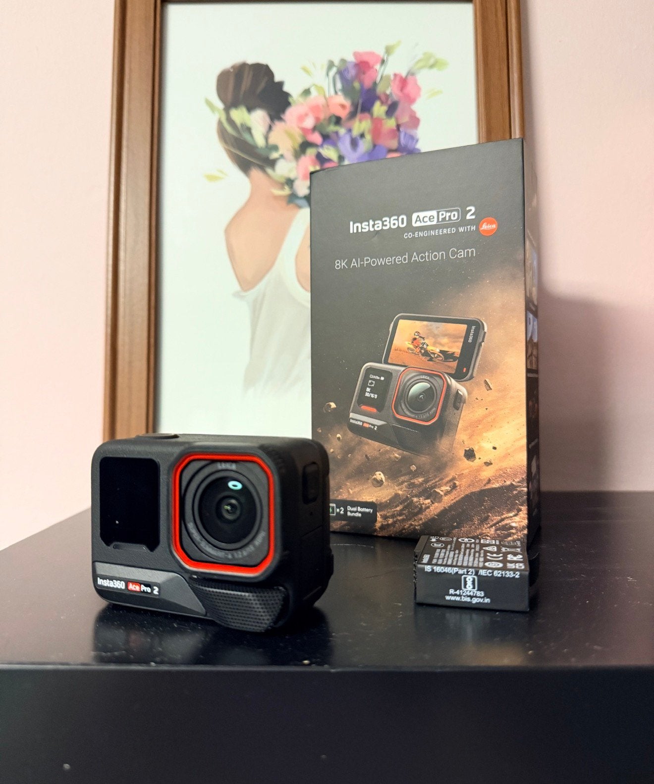 Insta360 Ace Pro 2 actiecamera incl battery grip, Ophalen of Verzenden, Zo goed als nieuw, Overige merken