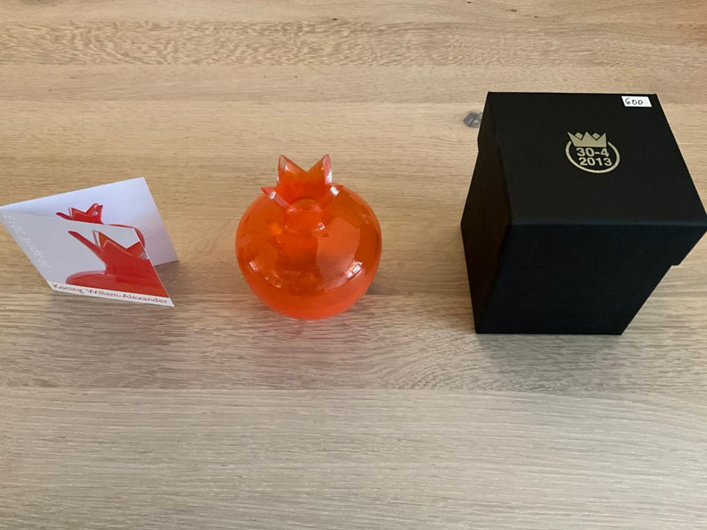 Oranje vaasje, Antiek en Kunst, Ophalen of Verzenden