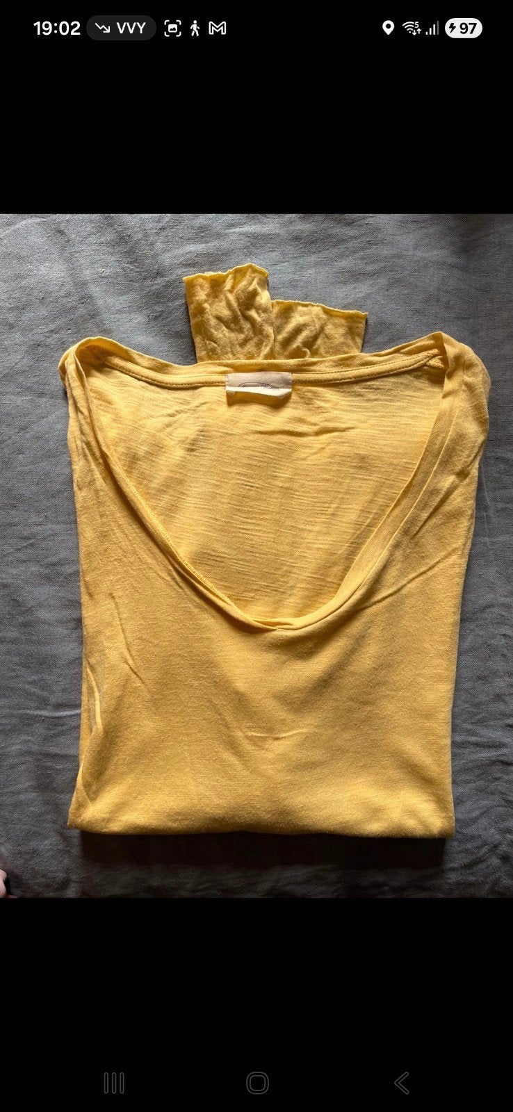 American Vintage, Kleding | Dames, T-shirts, Verzenden, Geel, Maat 42/44 (L), Zo goed als nieuw