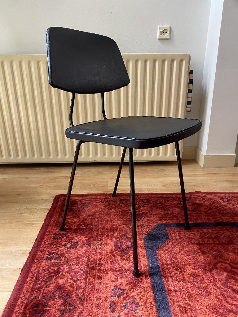 Vintage 50's Rudolf Wolf design stoelen voor Elswijk, Ophalen, Gebruikt, 50's, Zwart