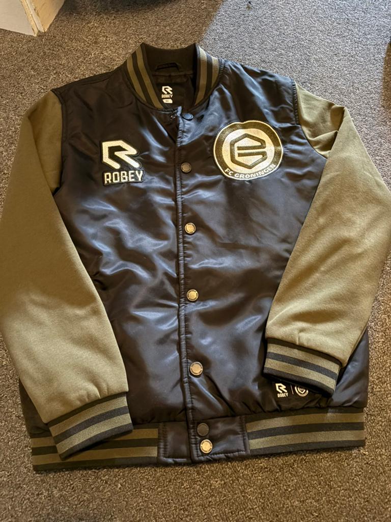Nieuw fc Groningen bomber jack, Ophalen of Verzenden, Zo goed als nieuw, Jongen of Meisje, Jas