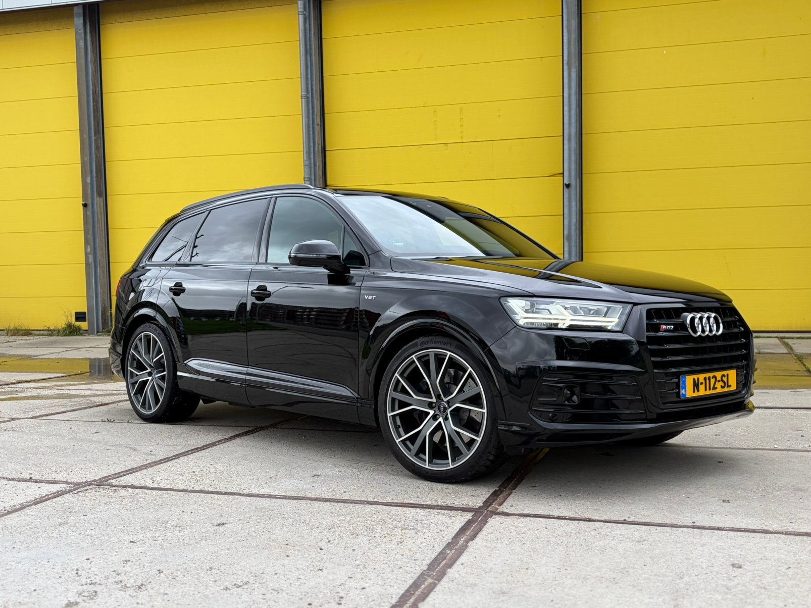Audi SQ7 4.0 TDI 435pk Quattro Tiptronic 2018 Zwart, Auto's, 435 pk, 4 cilinders, 2245 kg, Zwart