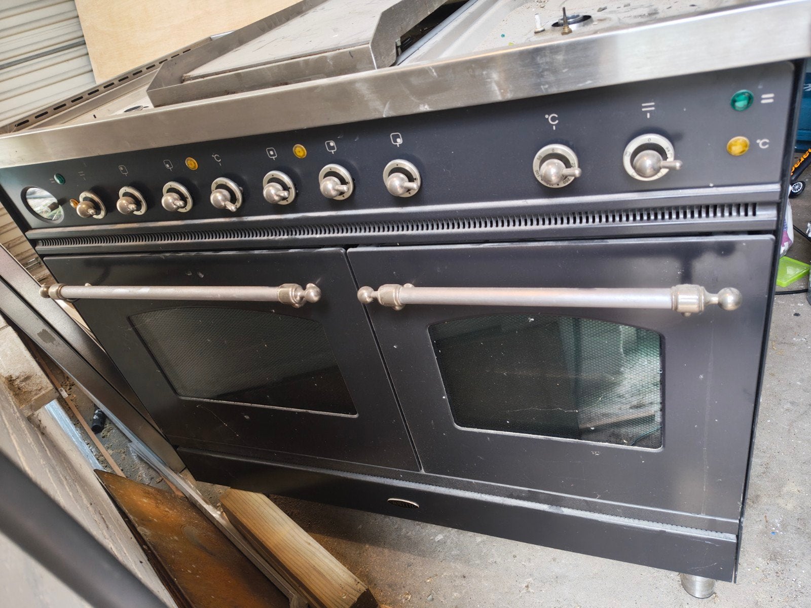 Boretti gasfornuis met dubbele oven, Ophalen, Gebruikt, 60 cm of meer, Gas