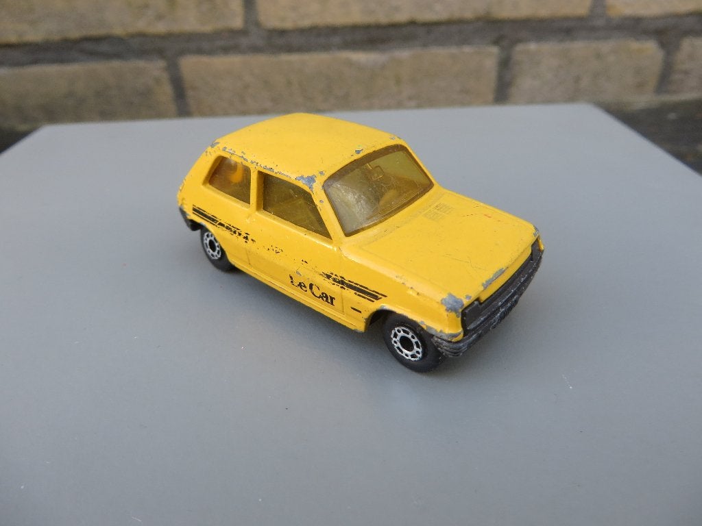 Matchbox Renault 5 Le Car Geel, Ophalen of Verzenden, Gebruikt, Auto