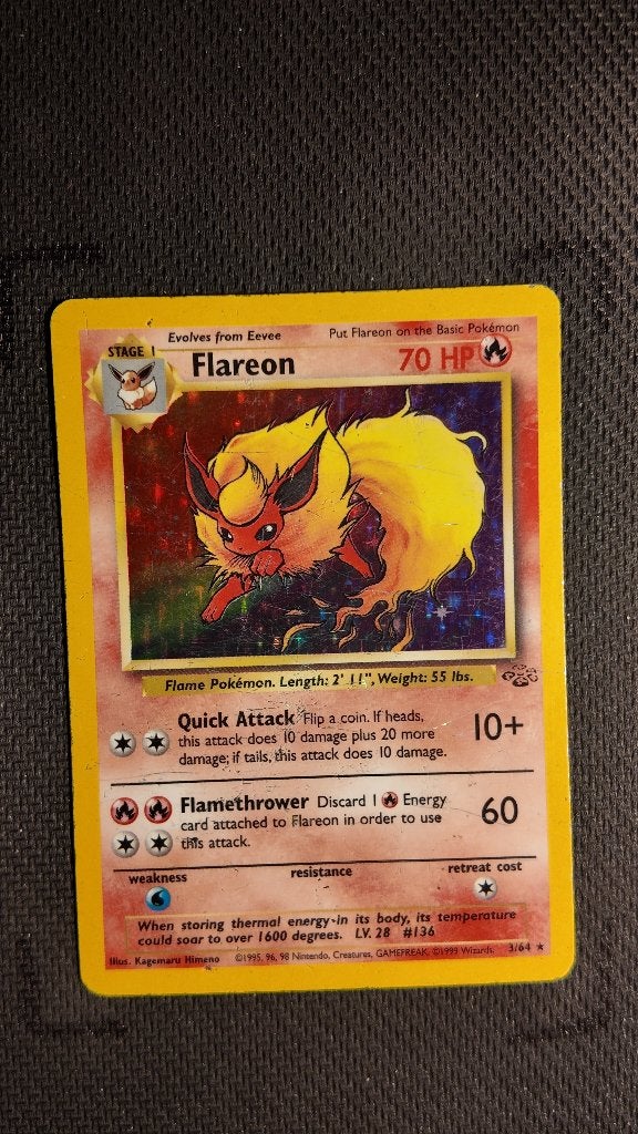 Flareon 3 Jungle | Pokemon kaart, Ophalen, Zo goed als nieuw, Losse kaart, Foil