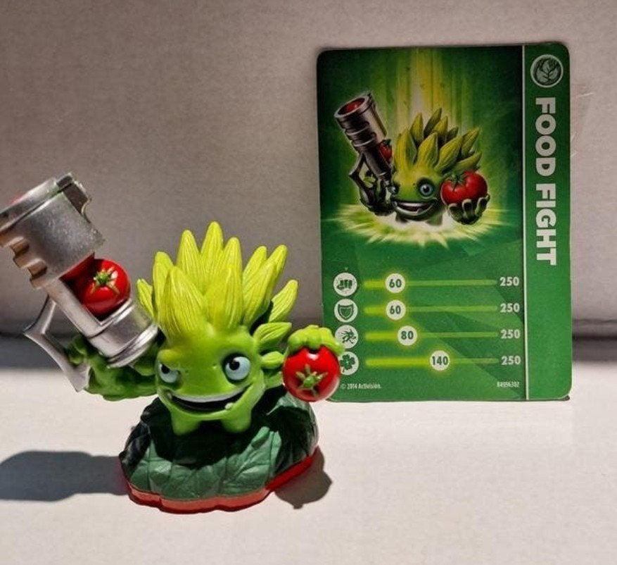 Skylanders Food Fight figuur + kaart (Wii), Avontuur en Actie, 2 spelers, Ophalen of Verzenden, Zo goed als nieuw
