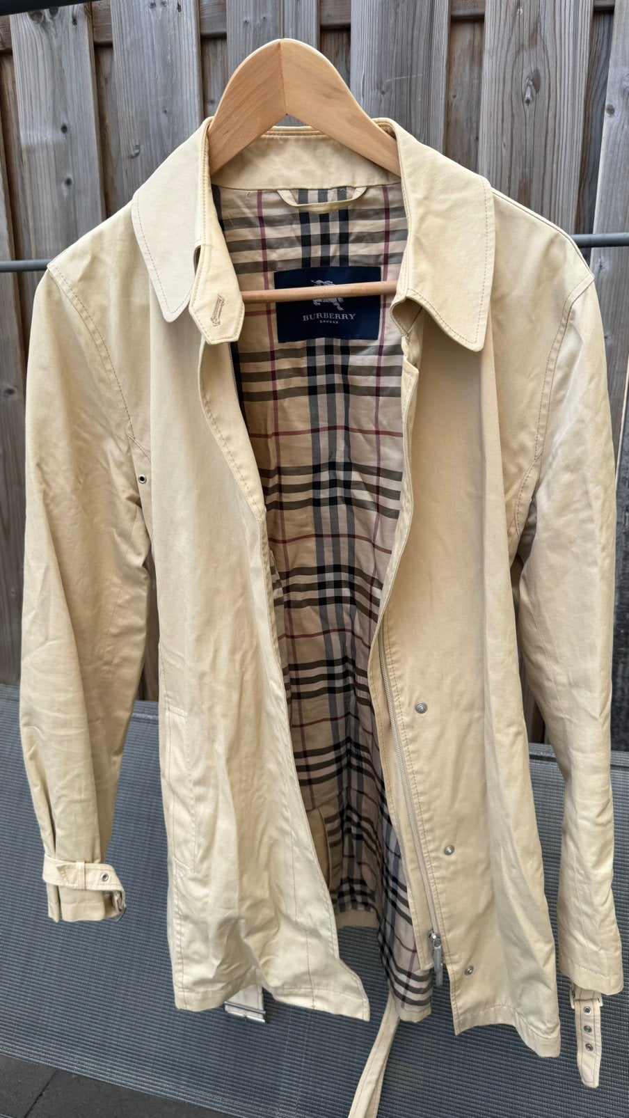 Burberry trenchcoat klassieker maat 40, Maat 38/40 (M), Verzenden, Beige, Burberry