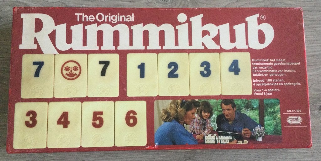 The Original Rummikub gezelschapsspel, Een of twee spelers, Ophalen of Verzenden, Gebruikt, Goliath