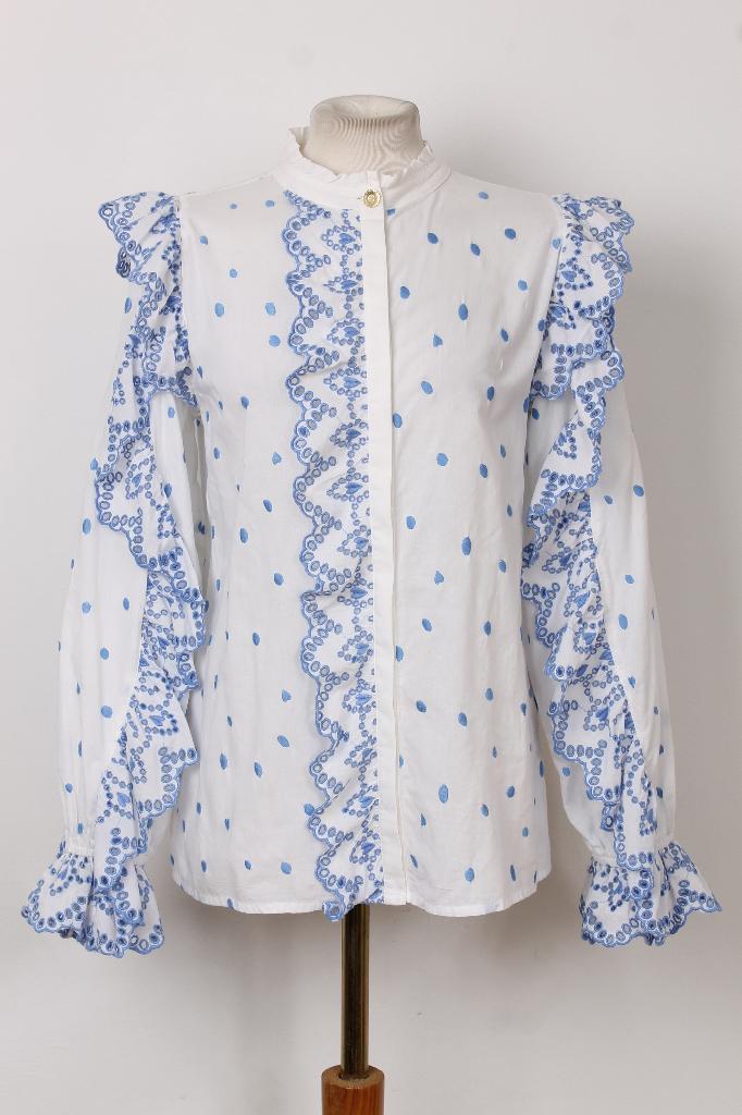 Zomer! Blouse Fabienne Chapot maat M, Maat 38/40 (M), Wit, Ophalen of Verzenden, Zo goed als nieuw