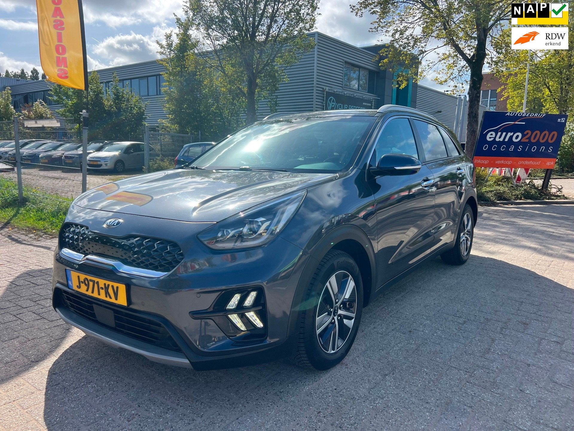 Kia Niro 1.6 GDi Hybrid DynamicPlusLine - Facelift - Netjes, Auto's, Gebruikt, Automatische klimaatregeling, 1390 kg, SUV of Terreinwagen