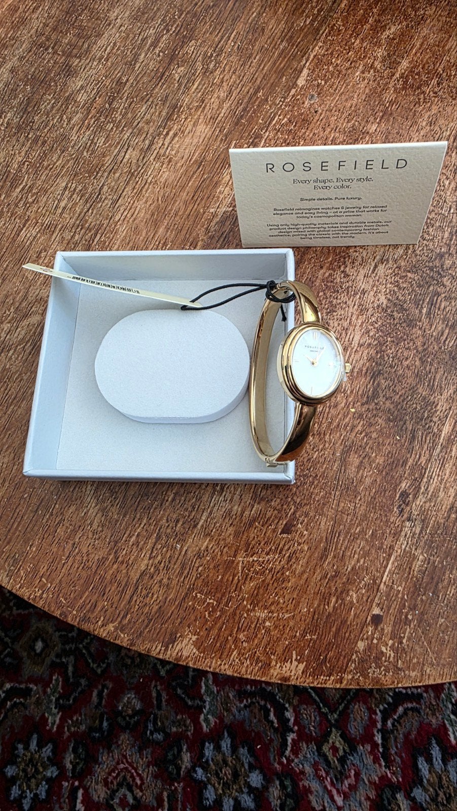 Rosefield Horloge Goudkleurig - Nieuw in Doos, Ophalen of Verzenden, Nieuw, Staal, Overige merken