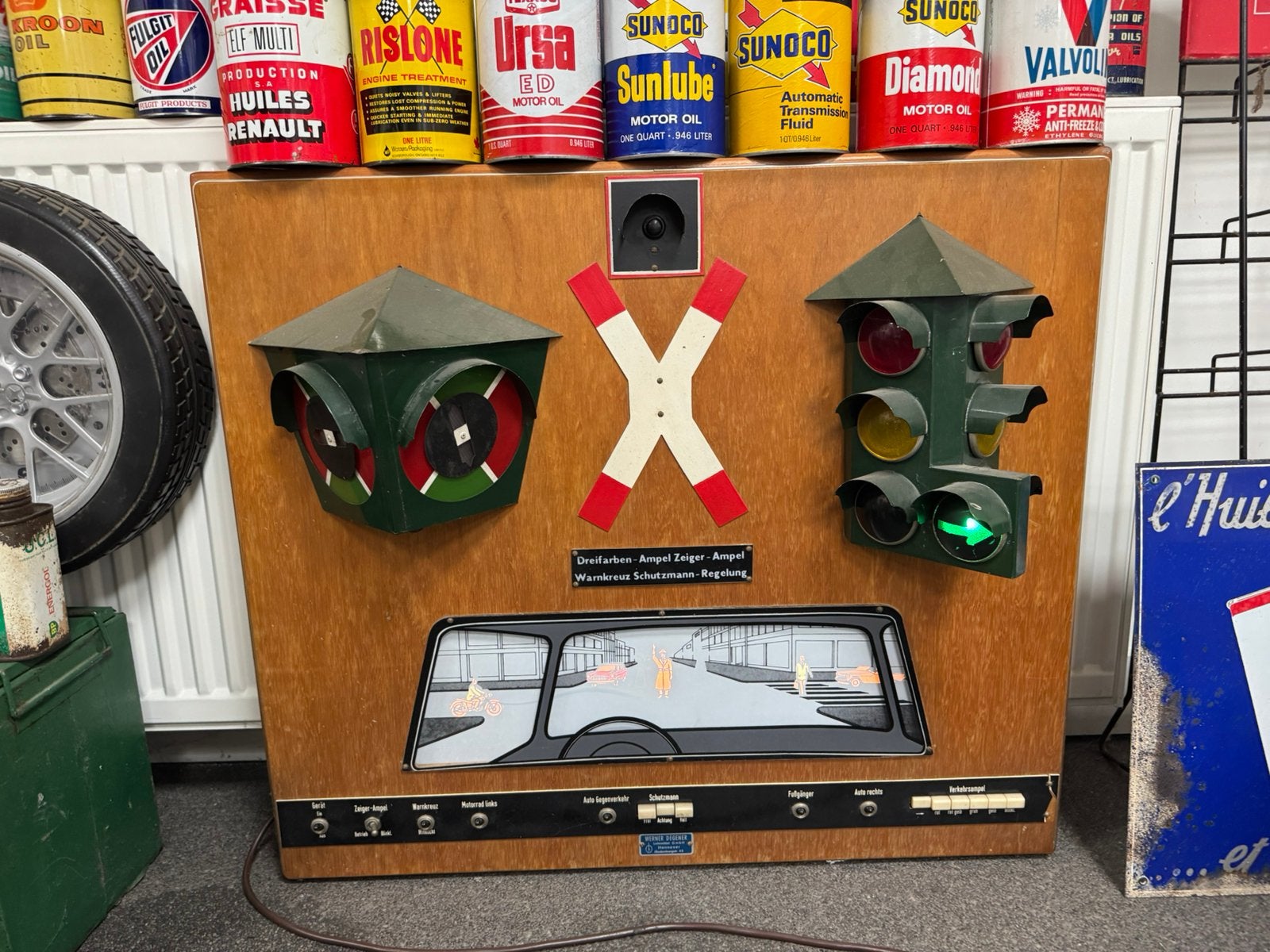 Vintage Verkeerslicht Simulator - Educatief Spel, Antiek en Kunst, Ophalen