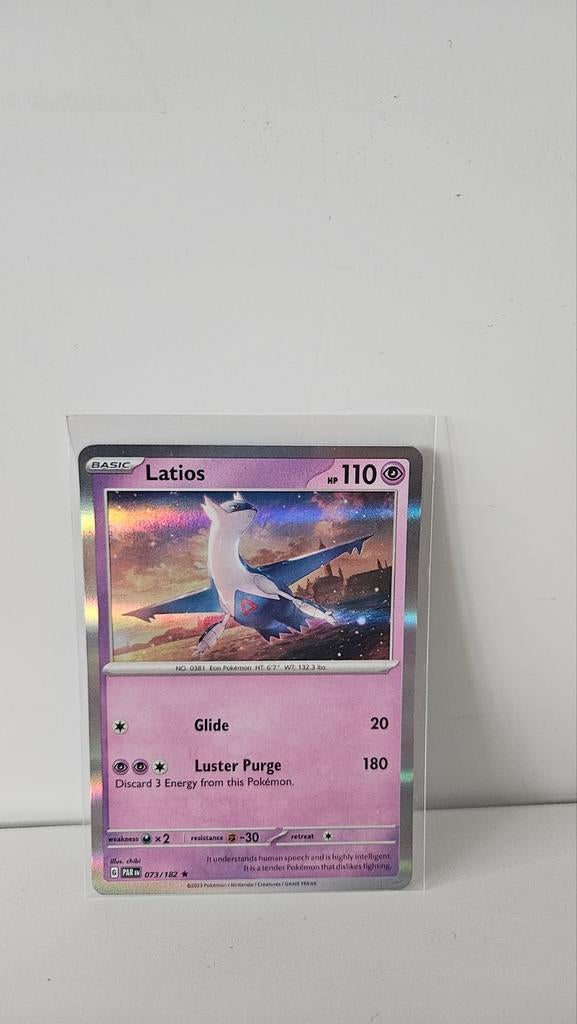 Latios Pokémon kaart 073/182 - Zo goed als nieuw, Ophalen of Verzenden, Zo goed als nieuw, Losse kaart