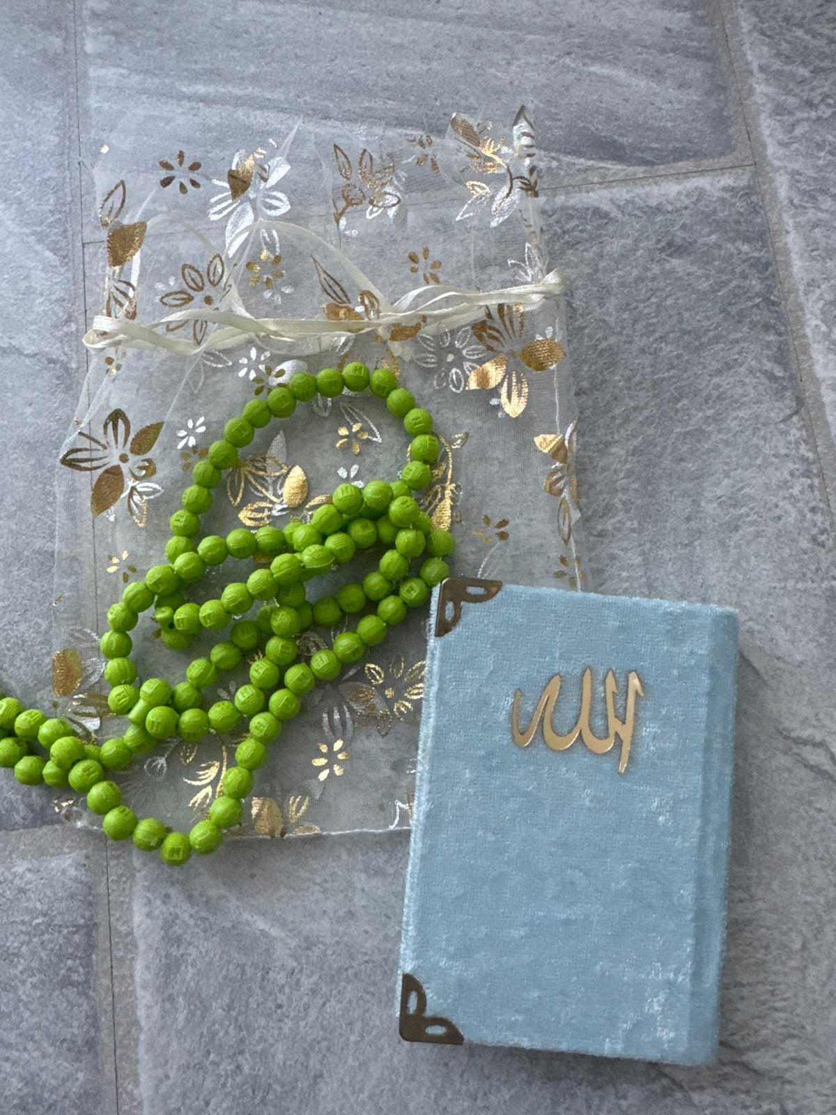 Turks klein Kuran Yasin cadeau pakket met tasbih, Ophalen of Verzenden, Nieuw, Spiritualiteit algemeen, Overige typen